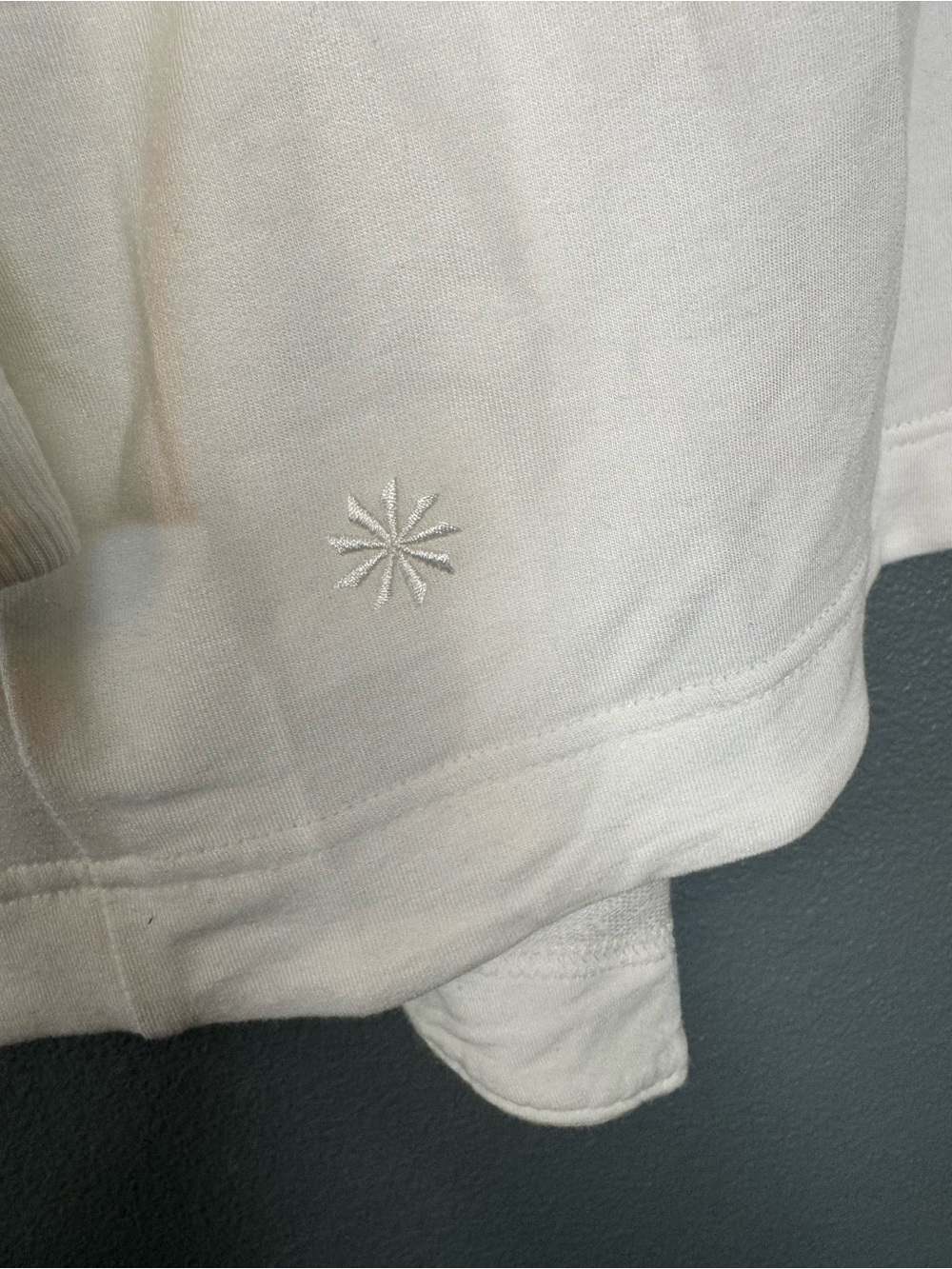 Athleta Pranayama Wrap Cardigan Womens Large White Open Front TENCEL Modal NWT - Picture 5 of 13